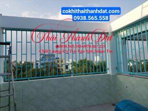 Thi công khung sắt bảo vệ