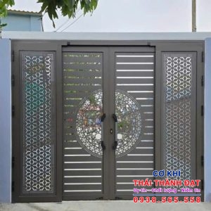 Làm cửa cổng trượt quay tại Gò Vấp