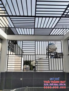 Lắp đặt khung sắt chuồng cọp sân thượng tại Thủ Đức